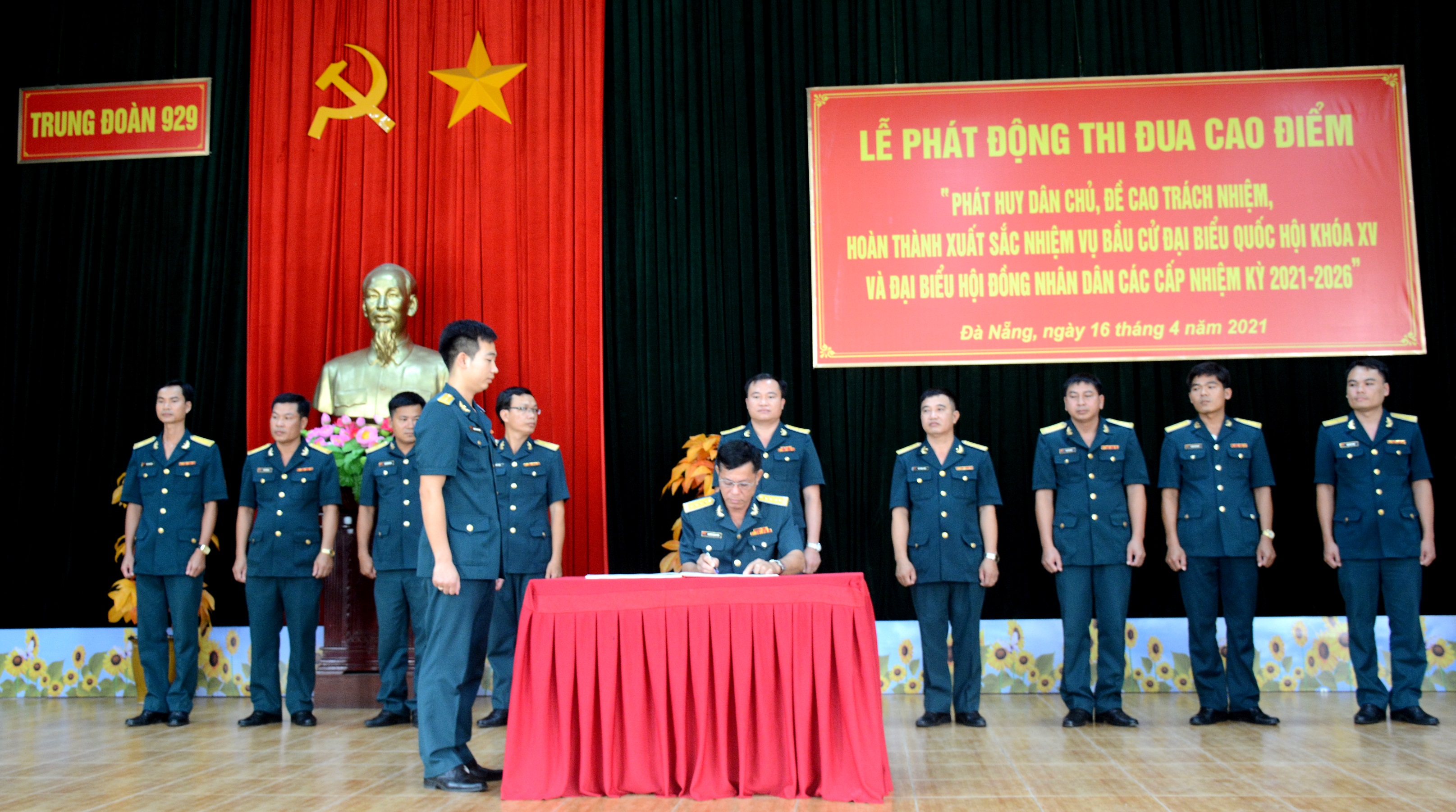 Trung đoàn 929 phát động thi đua cao điểm chào mừng bầu cử đại biểu Quốc hội khóa XV 